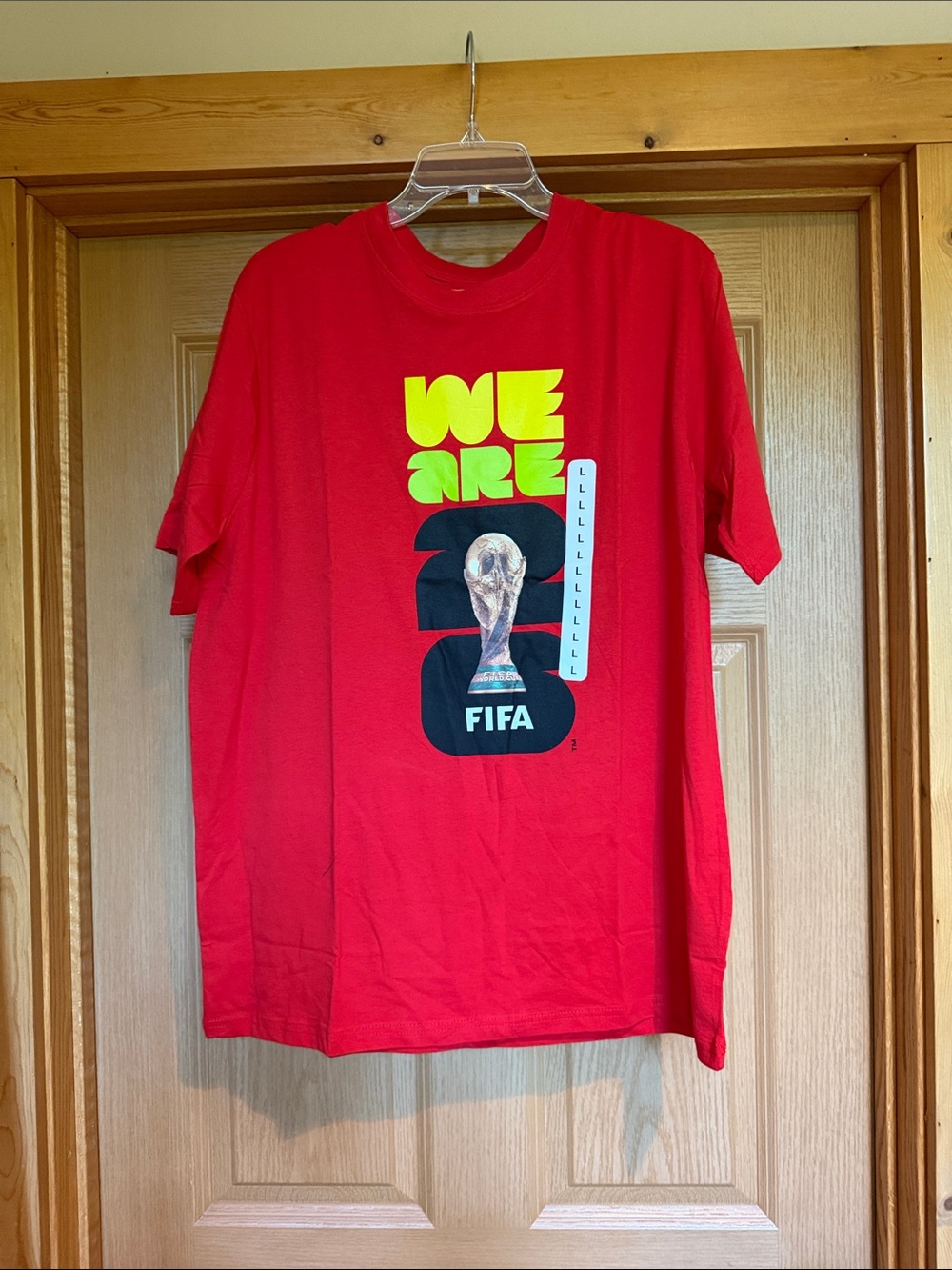 2026 FIFA World Cup Soccer Red 'We Are' World Cup Graphic Tee